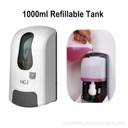 1000ml wall mounted foam dispenser